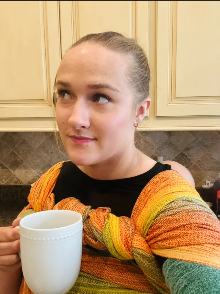 Contact 1 Lauren with coffee