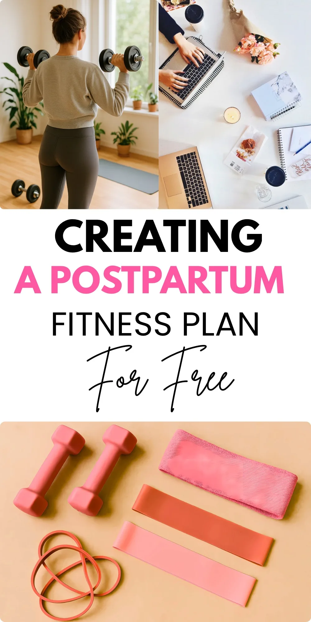 image showing visuals for creating a workout plan